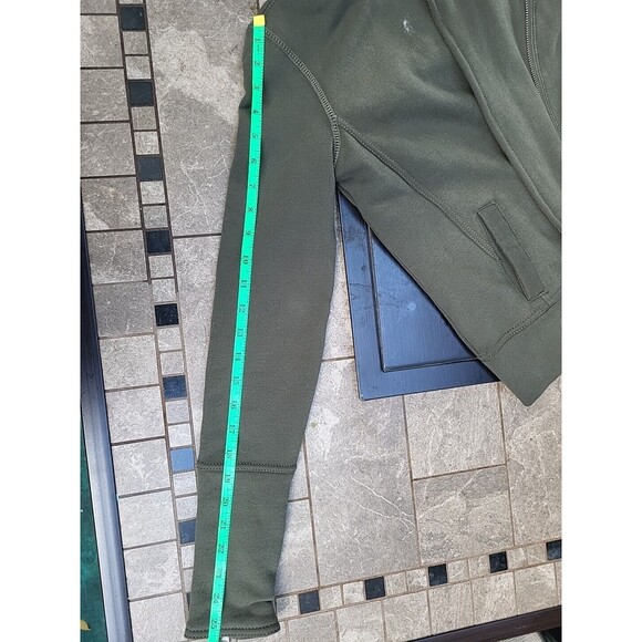 NWT Vintage Aeropostale Womens Knit Sherpa Aviator Bomber Jacket, Green, Small - Picture 8 of 10